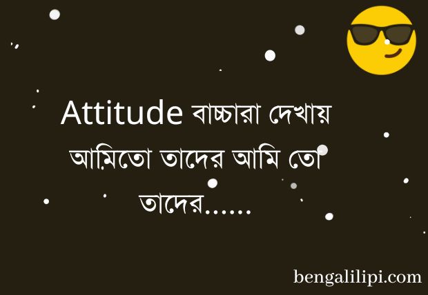 bengali attitude status 