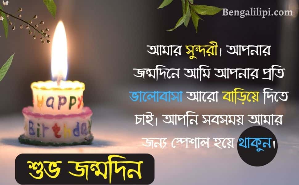 bangla happy birthday wish for wife