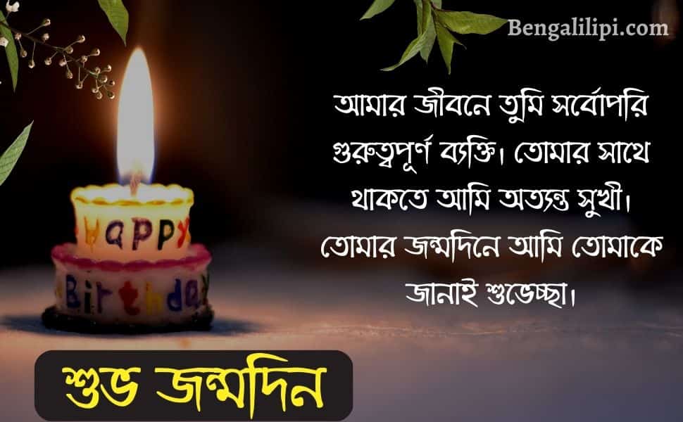 wife happy birthday wish in bengali