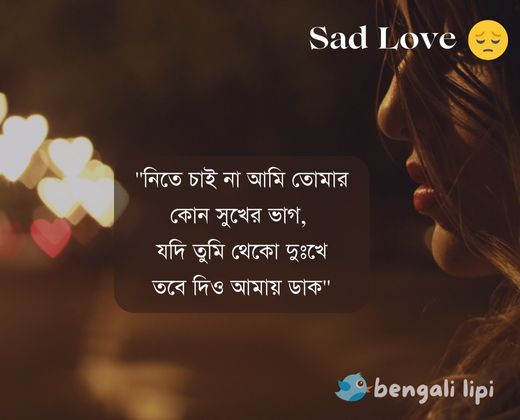 Bengali very Sad shayari image