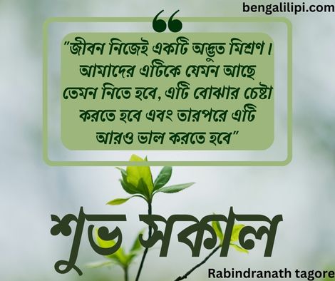 rabindranath Good Morning quotes in bengali 5